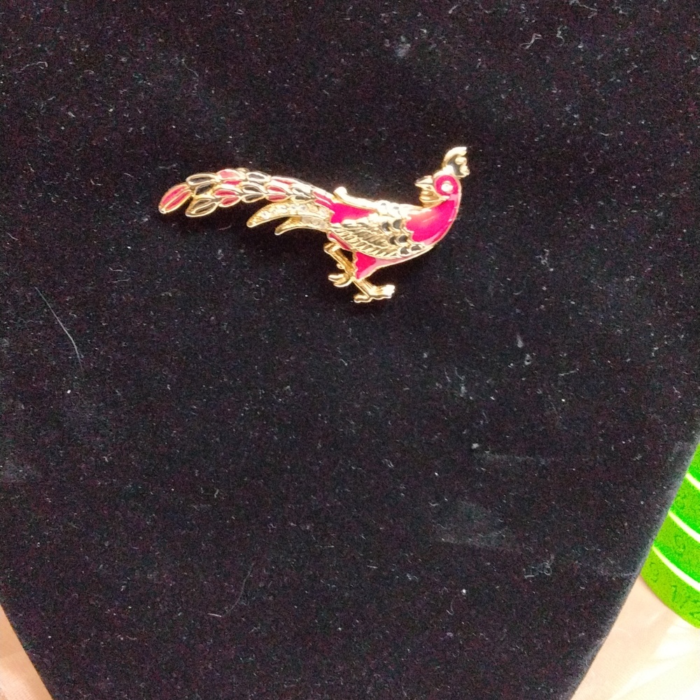 Peacock pin